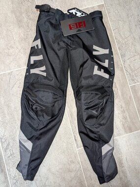 Fly Racing Youth F-16 Black Grey Motocross Pants Ride Gear Size 22 NEW